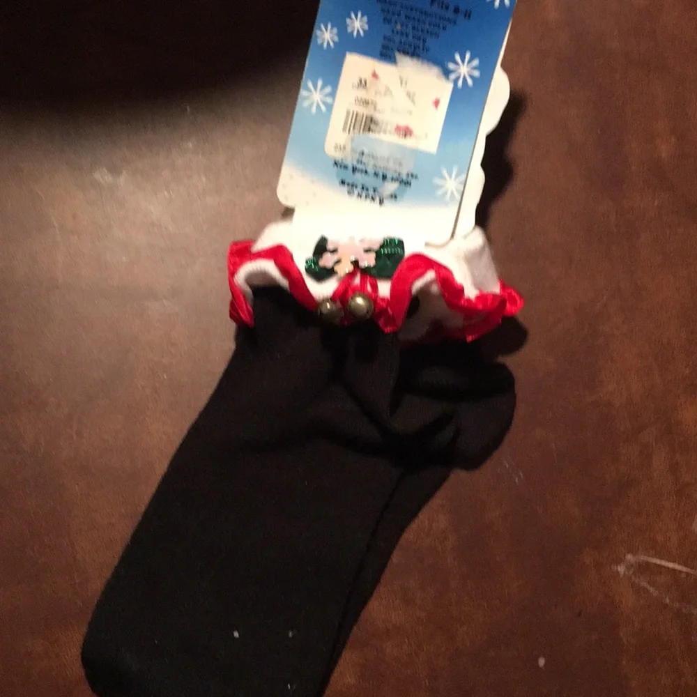 Christmas socks with bells